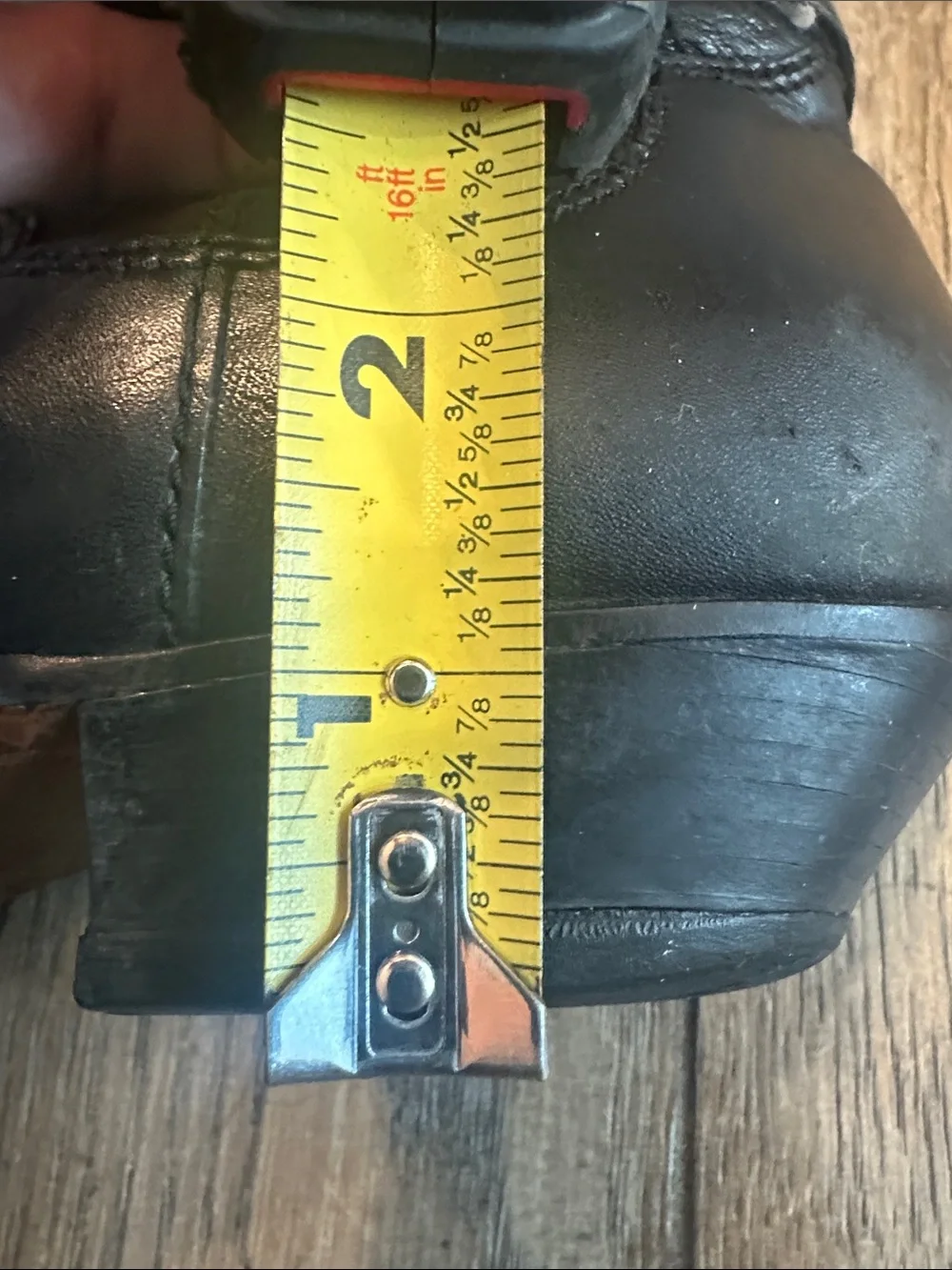 Vintage DP Italia Black Leather Western Harness Boots Made in Italy Women's 7M - Picture 13 of 13